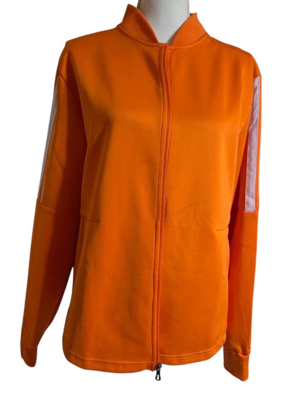 Women’s Orange Zip-Front Jacket